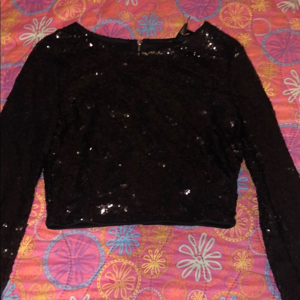 Sparkle black top